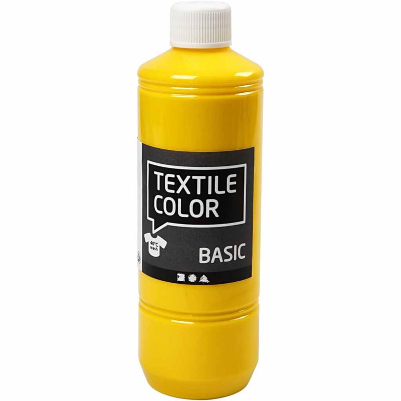 Textielverf - Primair Geel, 500ml