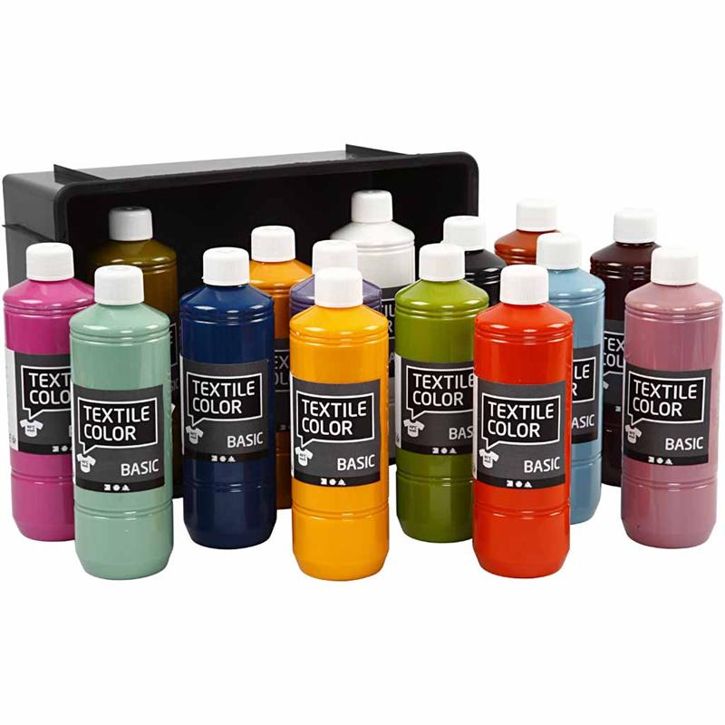 Creativ company textile color semi-dekkende textielverf, 15x500ml