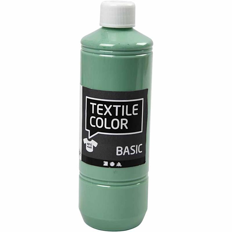 Creativ company textielkleur, zeegroen, 500 ml 1 fles