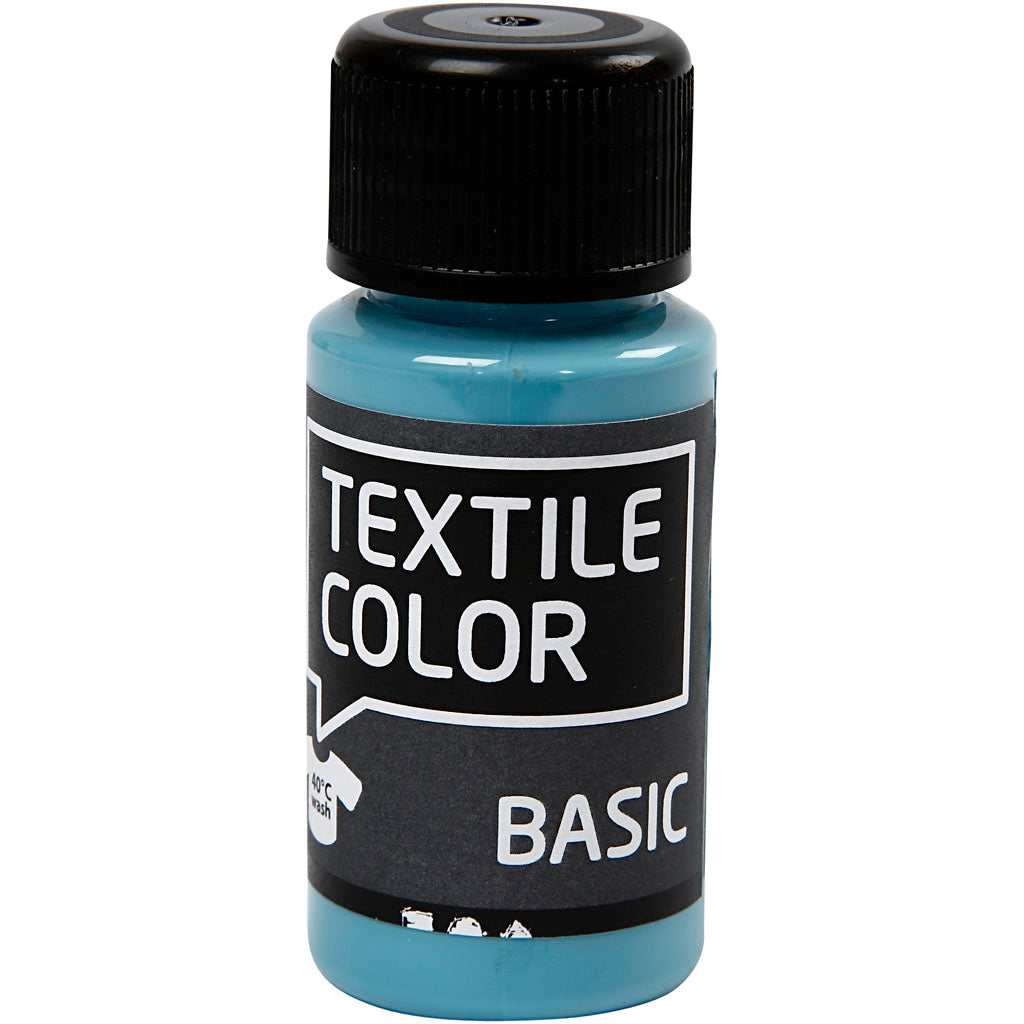 Creativ company textile color semi-dekkende textielverf - pigeon blue, 50ml