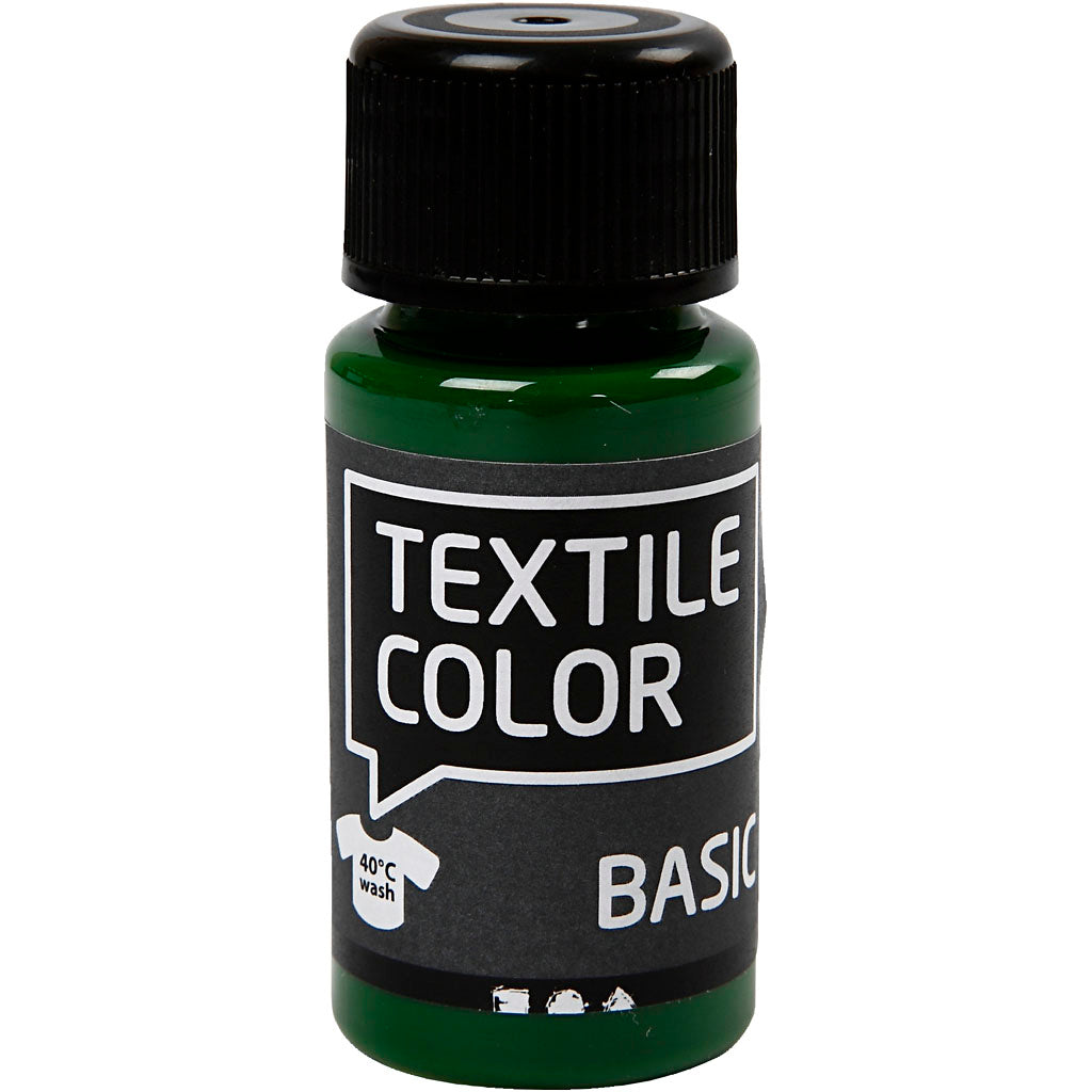 Creativ company textile color semi-dekkende textielverf - gras groen, 50ml
