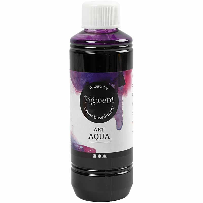 Pigment vloeibare aquarelverf, rood paars, 250 ml 1 fles
