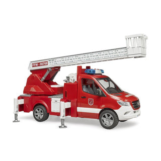 Bruder brandweerauto met ladder en waterpomp +licht en geluid