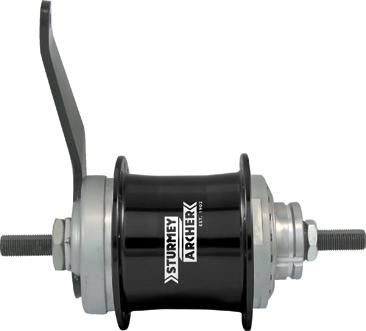 Sturmey archer versnellingsnaaf "duomatic kick-shift" two-speed hub sturmey sw with back pedal 32 hole