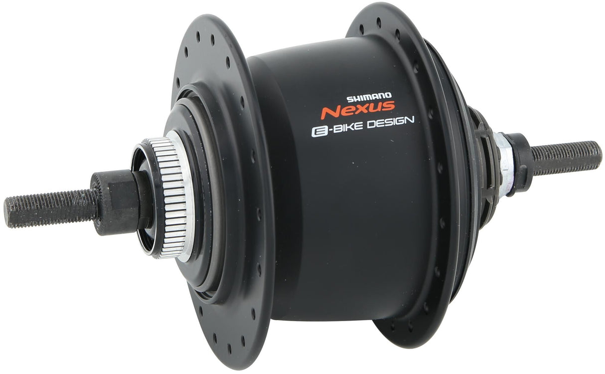 SHIMANO internal gear hub "Nexus Inter-5 SGC70005D"5-speed, freewheel, Center Lock, for disc brake, mod.19without twist grip shifter, fixed grips and accessories