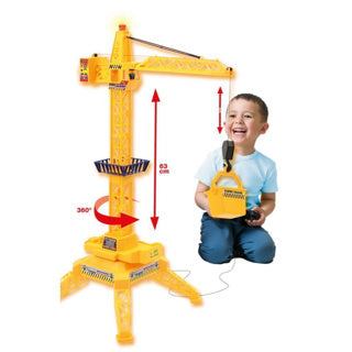 Rapid wheels kraan met kabelbesturing en beweegbare trolley met afstandsbediening