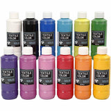 Creativ company textile color dekkend textielverf, 12x250ml