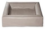 Bia bed Kunstleer hoes hondenmand taupe