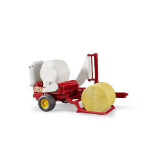 Bruder tractor aanhanger strobalen wikkelaar