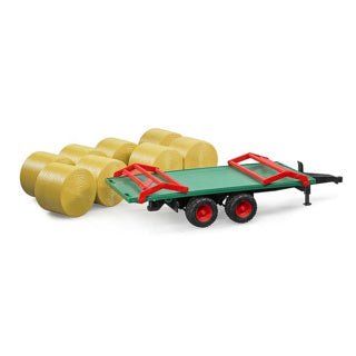 Bruder aanhanger met hooibalen