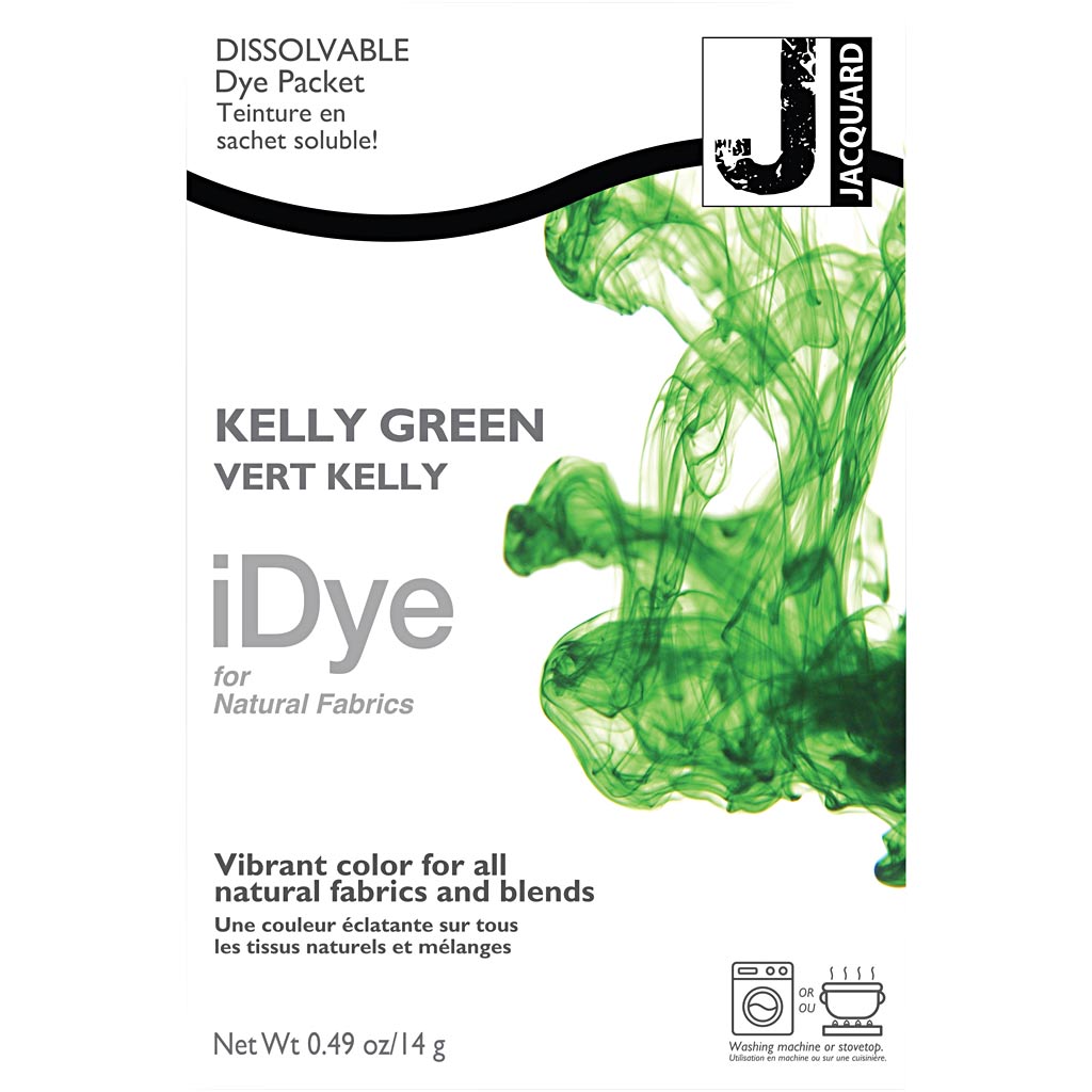 Idye voor natuurlijke stoffen, gras groen, 14 gr 1 doos