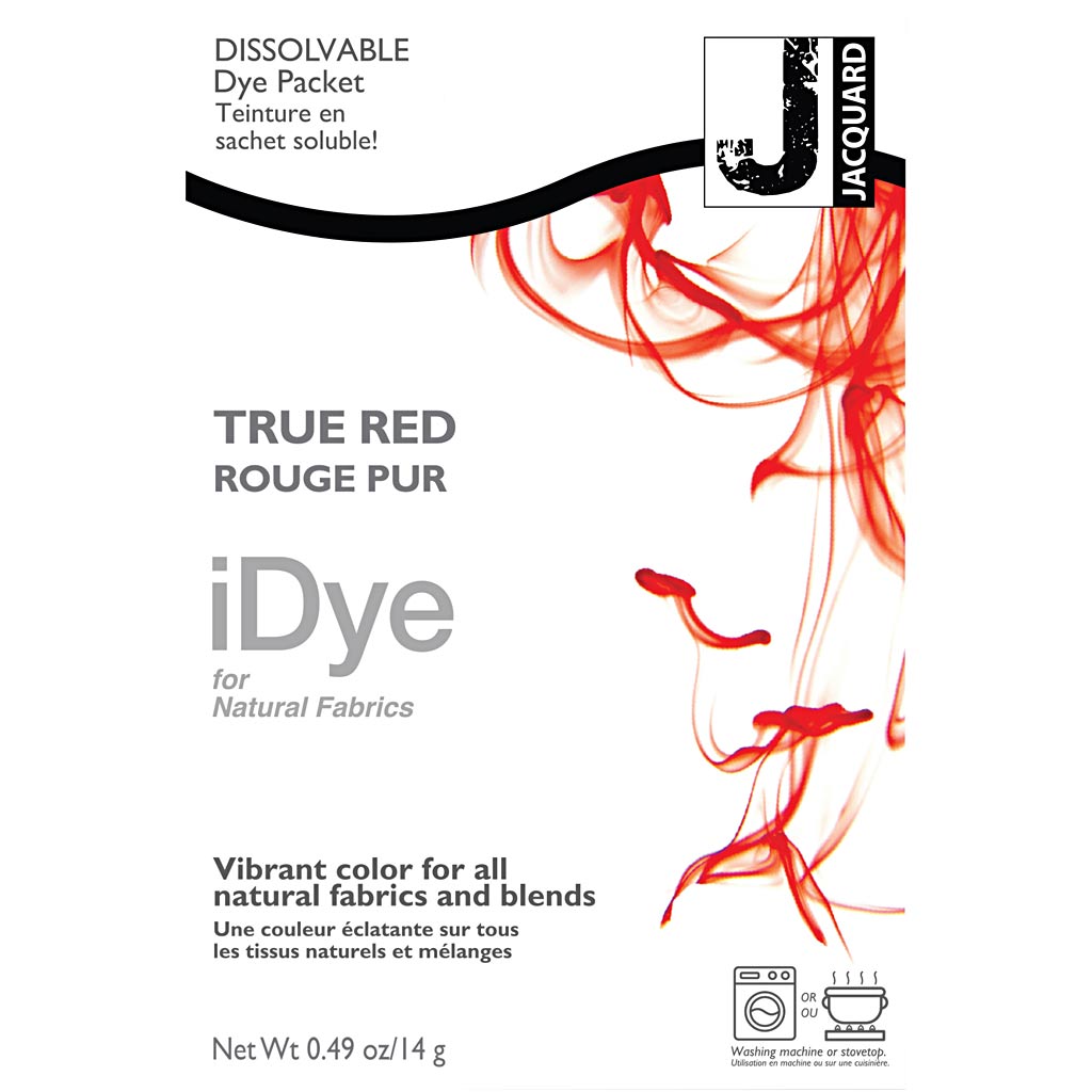 Idye voor natuurlijke stoffen, rood, 14 gr 1 doos