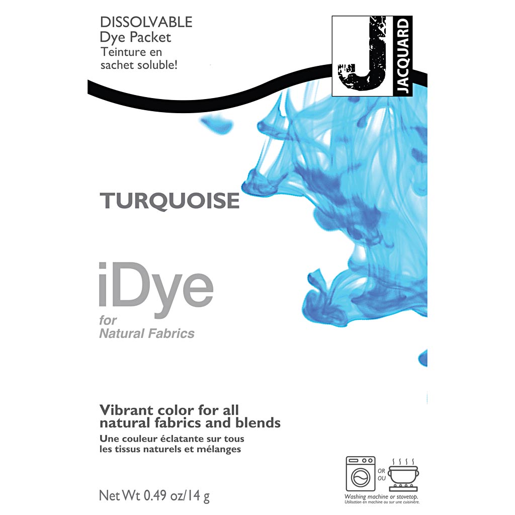 Idye voor natuurlijke stoffen, turquoise, 14 gr 1 doos
