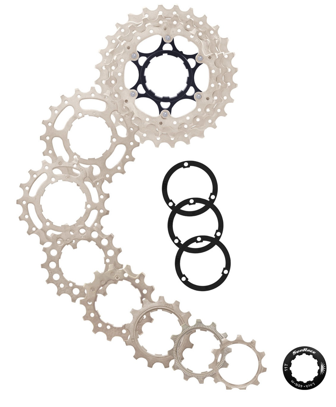 SunRace cassette 10V 11-32 CSRS0 metallic silver
