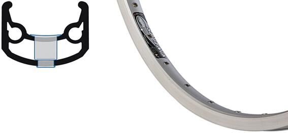 Ryde velg sputnik rim sputnik alu dv 19-622 36h sil.