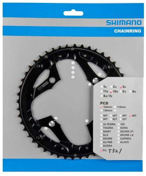 Shimano kettingblad 48t fc-t521 non series - kettingrand - zwart