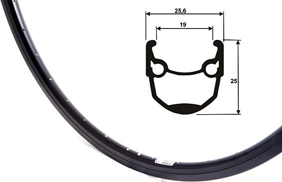 Ryde velg andra 10 rim andra 10 19-622 36h black