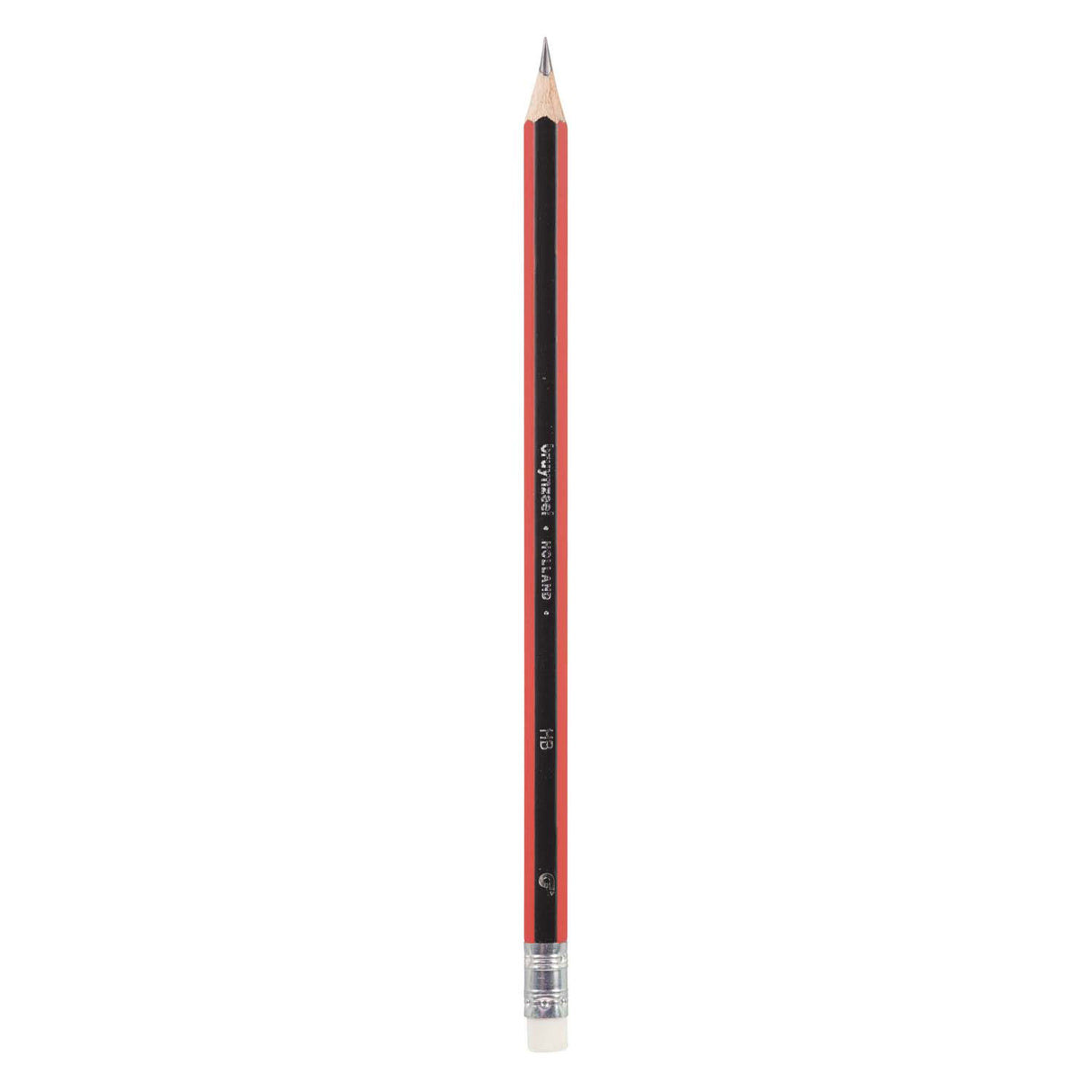 Bruynzeel hb zwart-rood en gum grafietpotlood