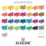 Bruynzeel ecoline brush pen set primair, 30 kleuren