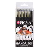 Sakura unieke manga-collectie van 6 pigma micron