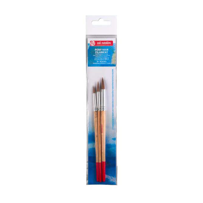 Talens art creation aquarelpenselensetv3 rond pony polyester