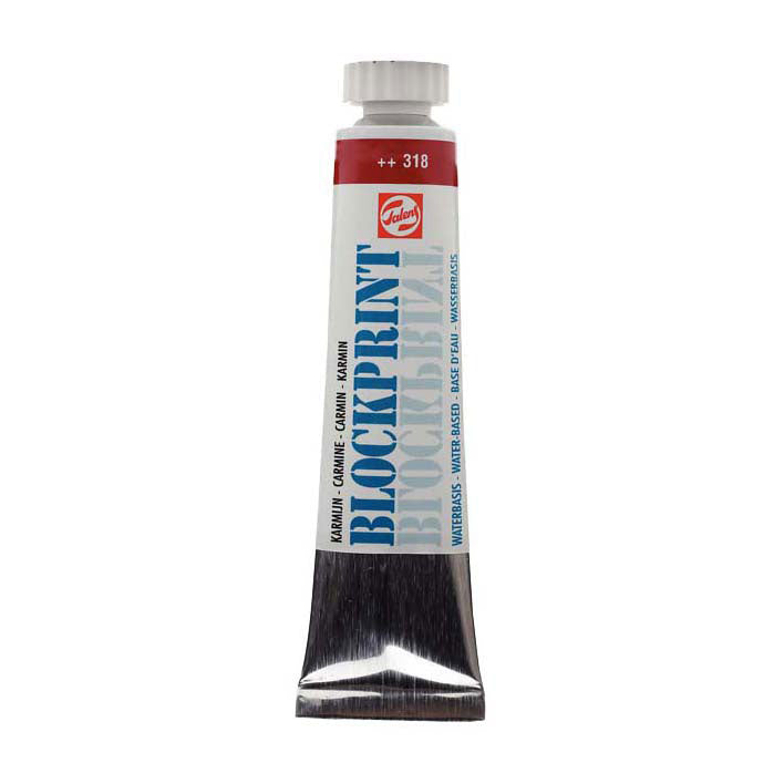 Talens blockprint tube 20ml karmijn 318