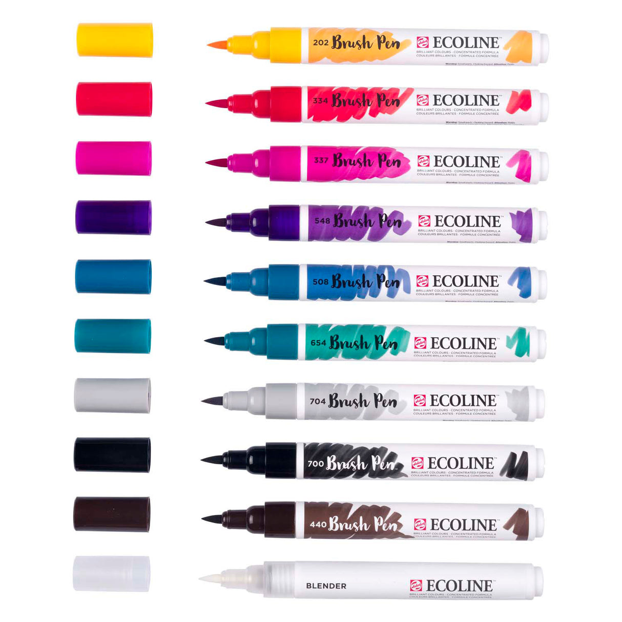 Bruynzeel ecoline penseelpenset galaxy, 10 kleuren
