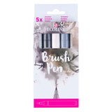 Bruynzeel ecoline penseelpenset schaduw, 5 kleuren