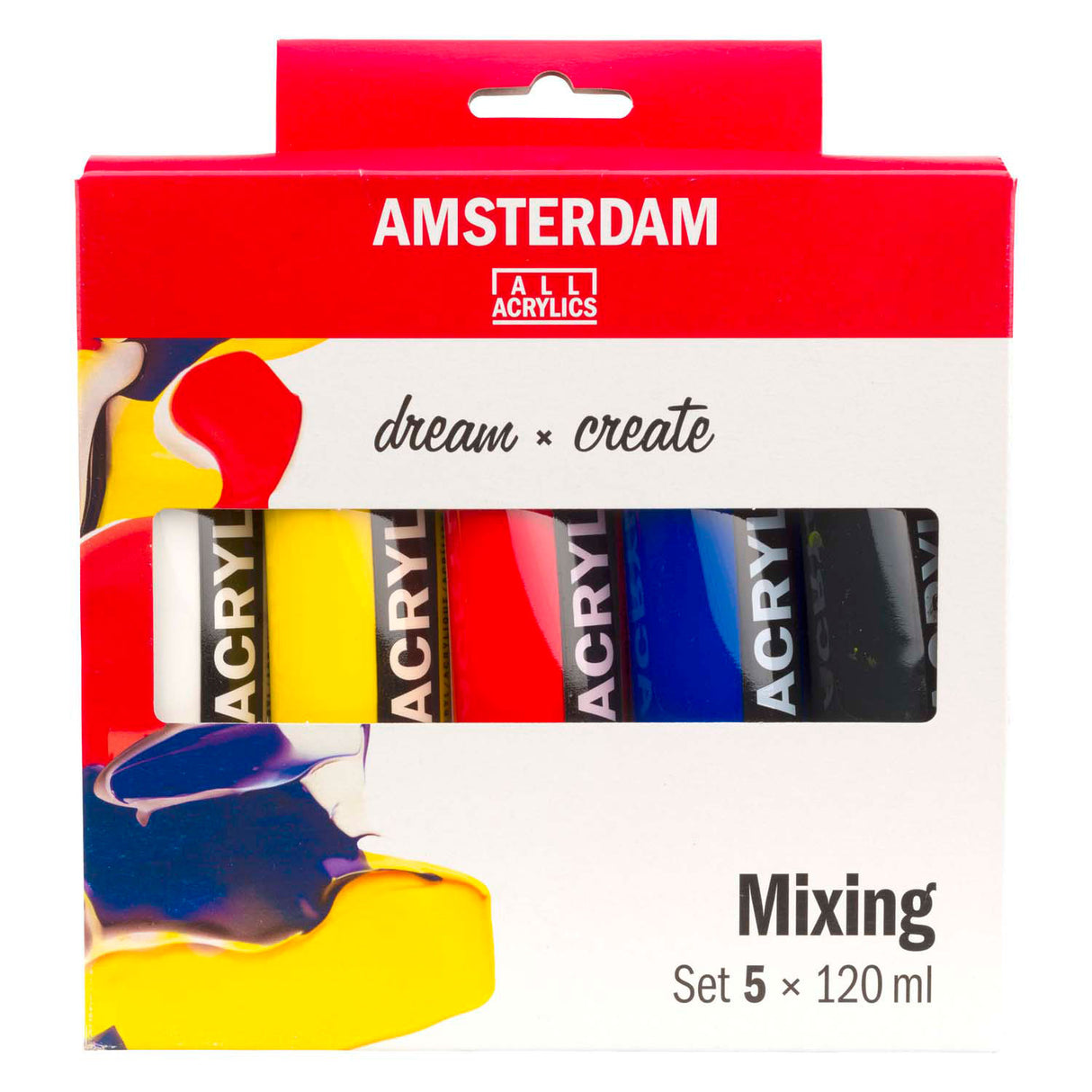 Bruynzeel amsterdam standaard serie acrylverf mengset 120ml, 5dlg.