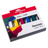 Bruynzeel amsterdam standaardserie acrylverf educatieset 120ml, 6dlg.