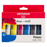Bruynzeel amsterdam standaard serie acrylverf primaire set 20ml, 6dlg.