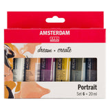 Bruynzeel amsterdam standaard serie acrylverf portretset 20ml, 6dlg.