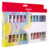 Bruynzeel amsterdam standaard serie acrylverf zachte kleuren set 20ml, 24dlg.