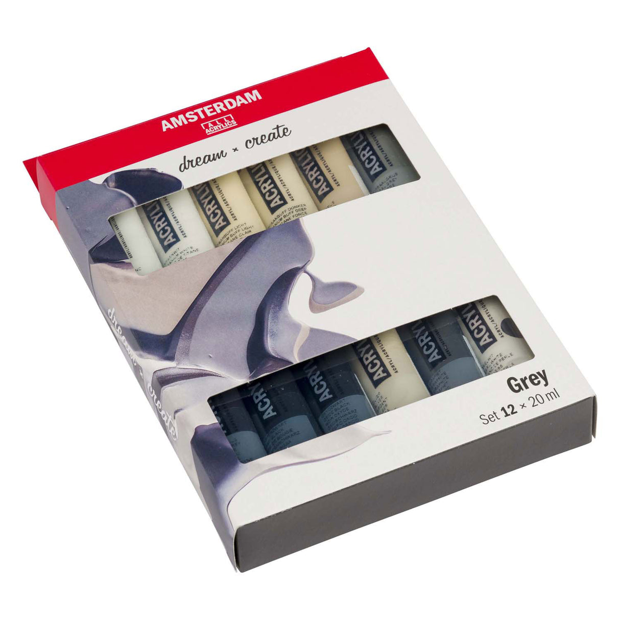 Bruynzeel amsterdam standaard serie acrylverf droge set 20ml, 12dlg.