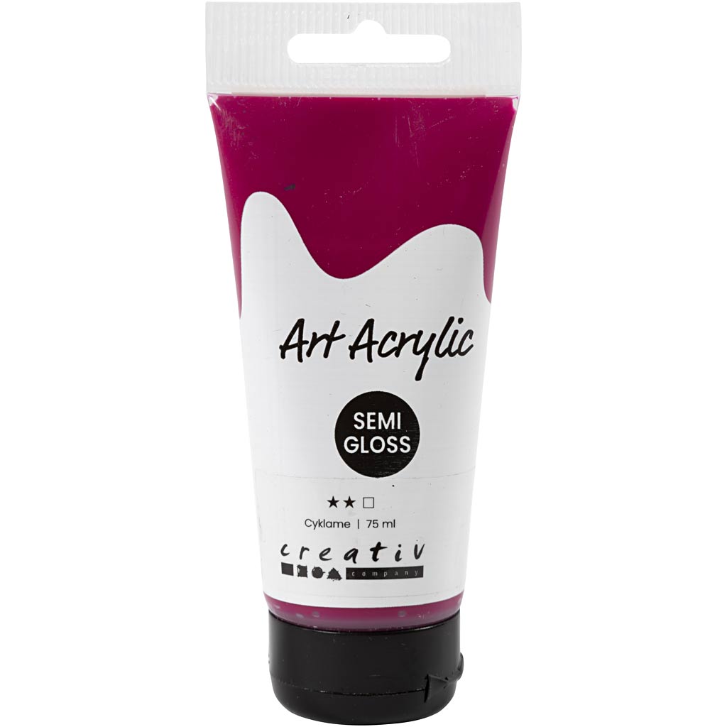 Creativ company pigment art acrylverf cyklame, 75ml