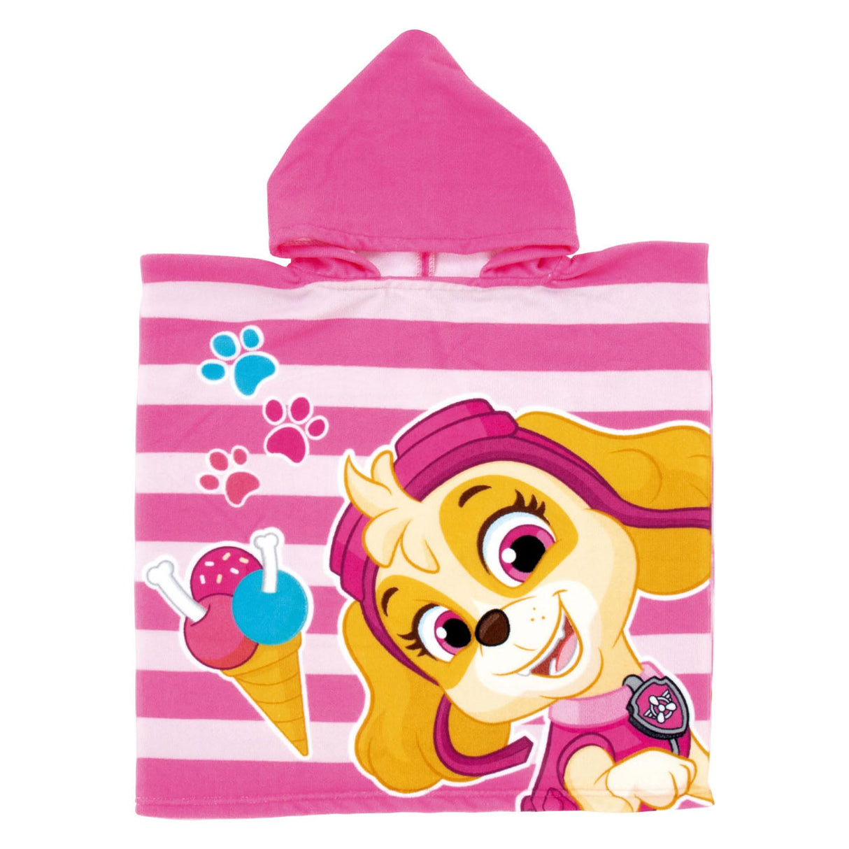 Paw patrol poncho roze