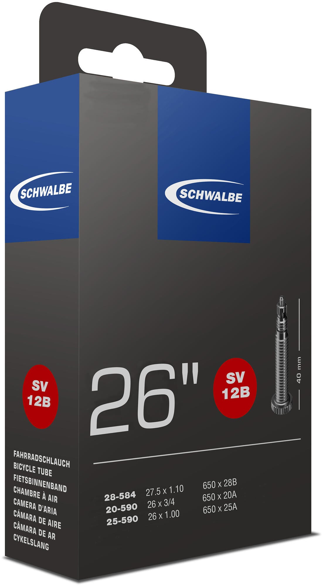 Schwalbe Binnenband FV SV12B 26 18 25-590