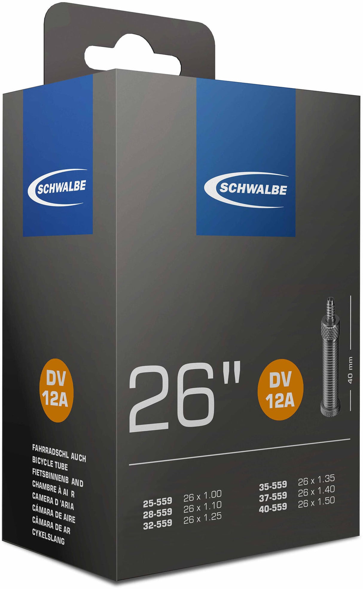 Schwalbe Binnenband dv12a 26 inch 25 40-559 dv 40 mm