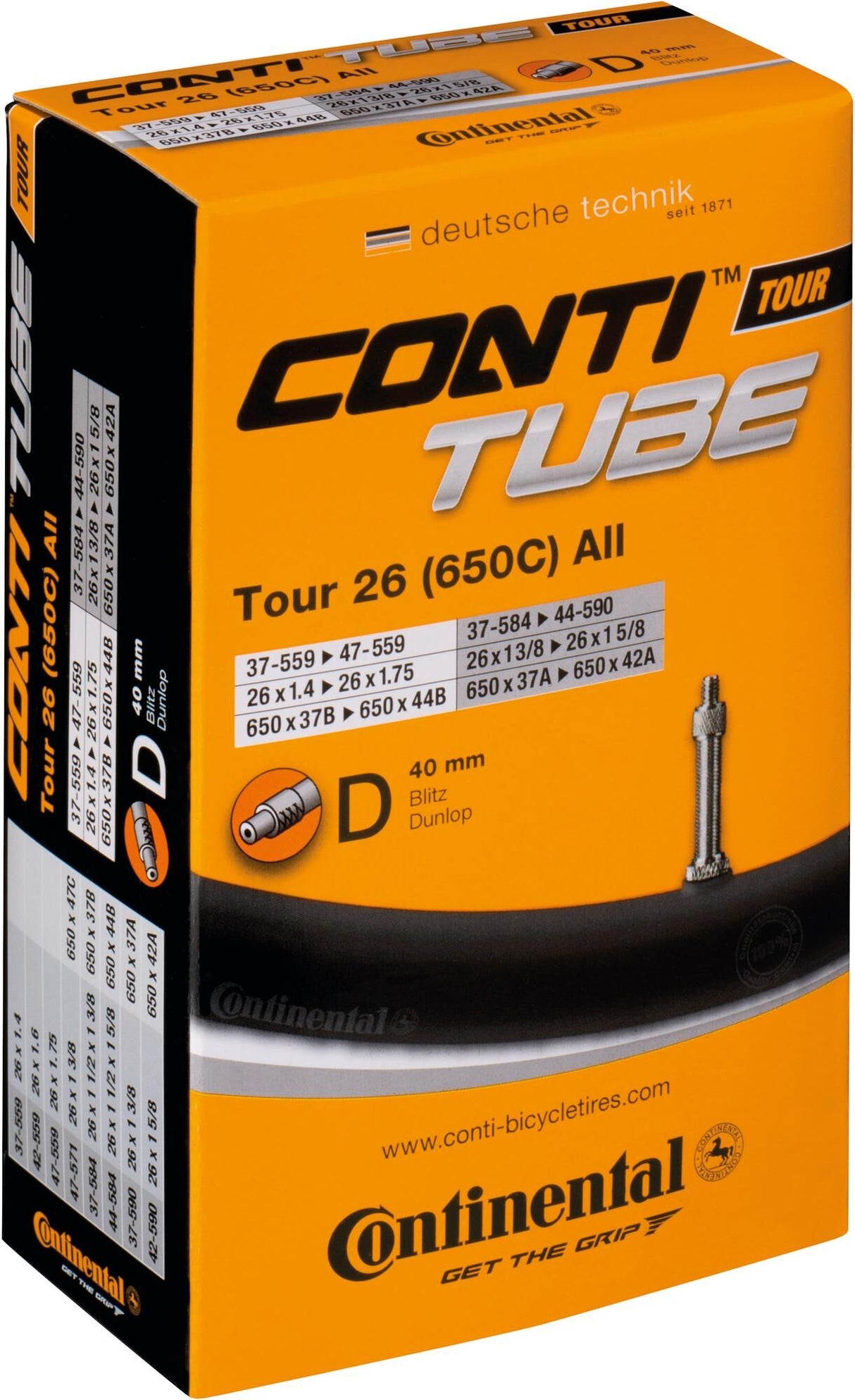 Continental Binnenband dv12 26 inch 37 47-559-590 dv 40 mm