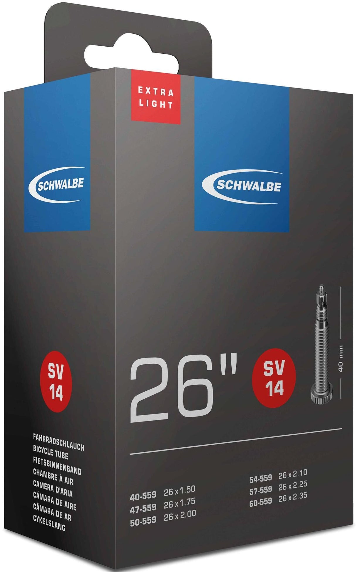 Schwalbe Binnenband 26 x 1.50 2.35(40 60-559) FV 40 mm