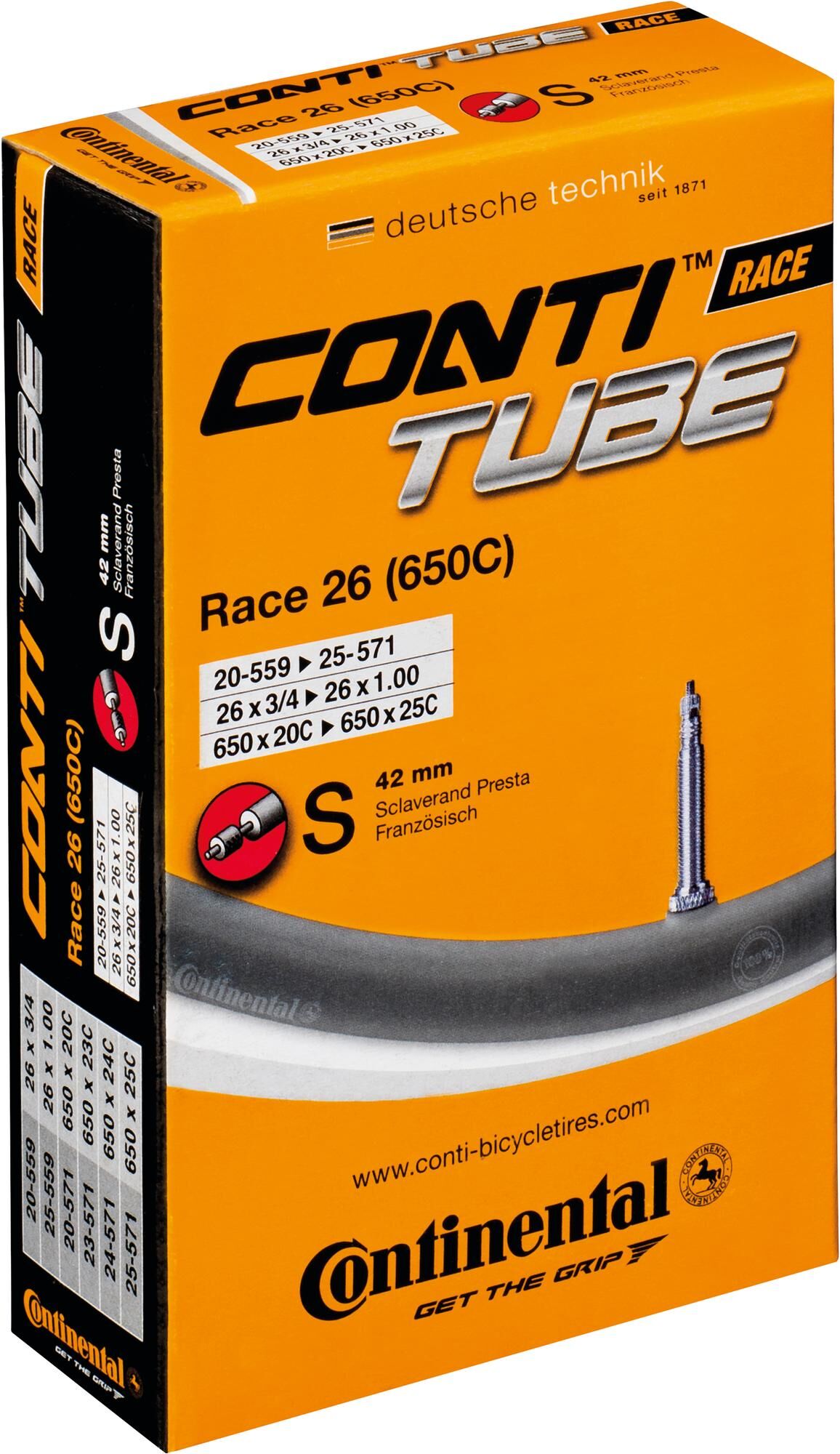 Continental binnenband race 26 conti tube race 26 20 25-559 571 s60