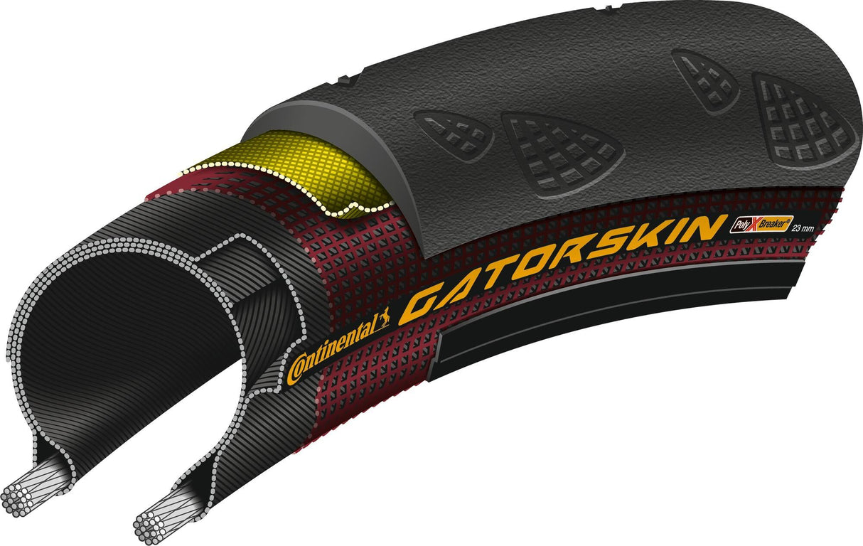Continental Vouwband Gatorskin 28 x 1.00 23-622 zwart