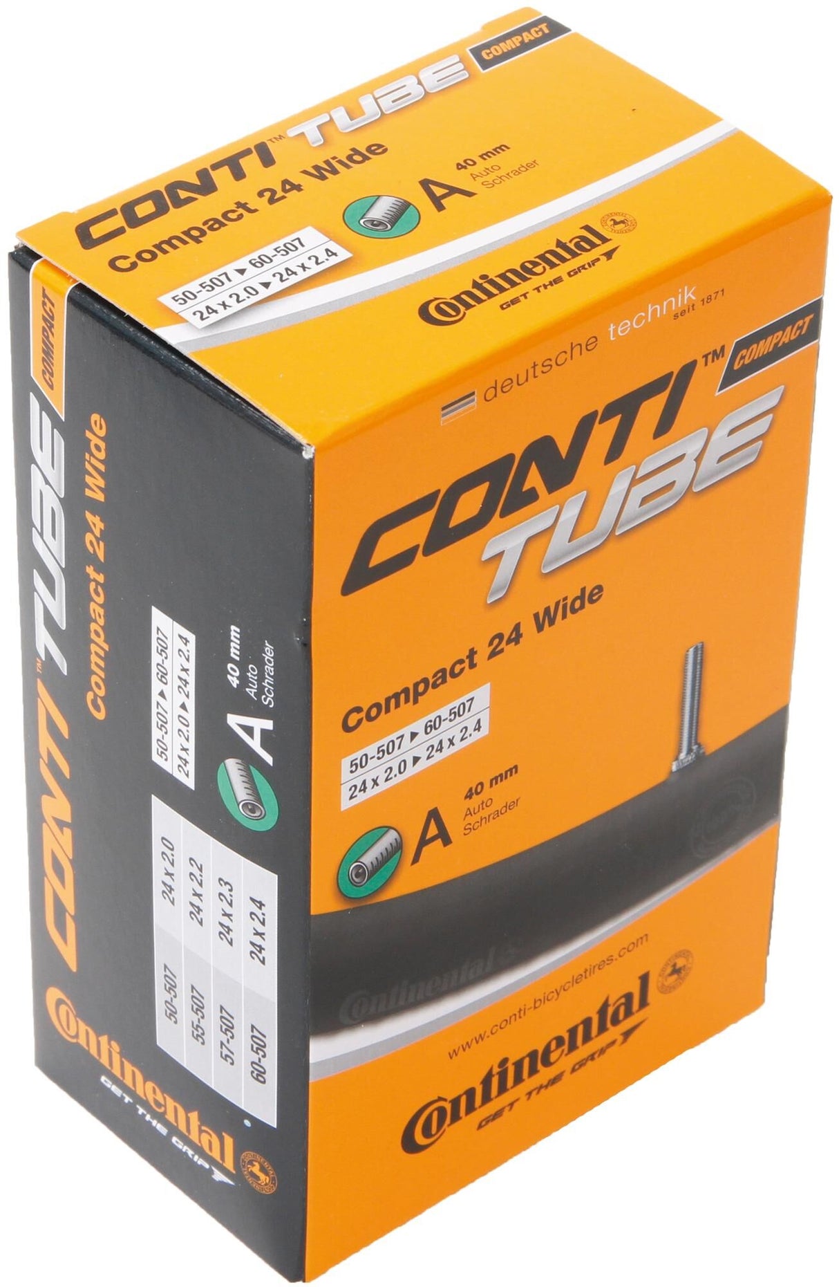 Continental binnenband compact 24 wide conti tube compact 24 50 60-507 a40 wid