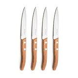 Lou Laguiole Lou Laguiole Forest Steakmessen 4 Stuks Hout RVS