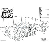 Tom Jerry Kleurplaten met Stencil en Stickervel
