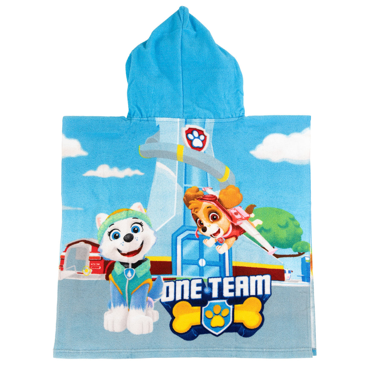 Paw patrol poncho 100% polyester 55x110cm