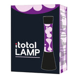 Itotal lavalamp zwart paars wit, 40cm