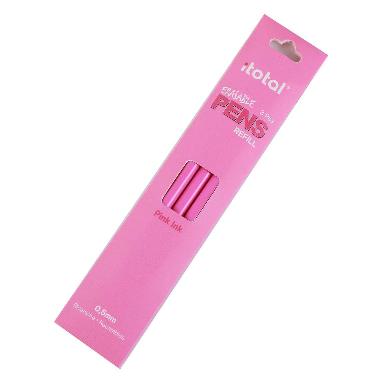 Itotal uitwisbare inkt navulling roze, 3st.