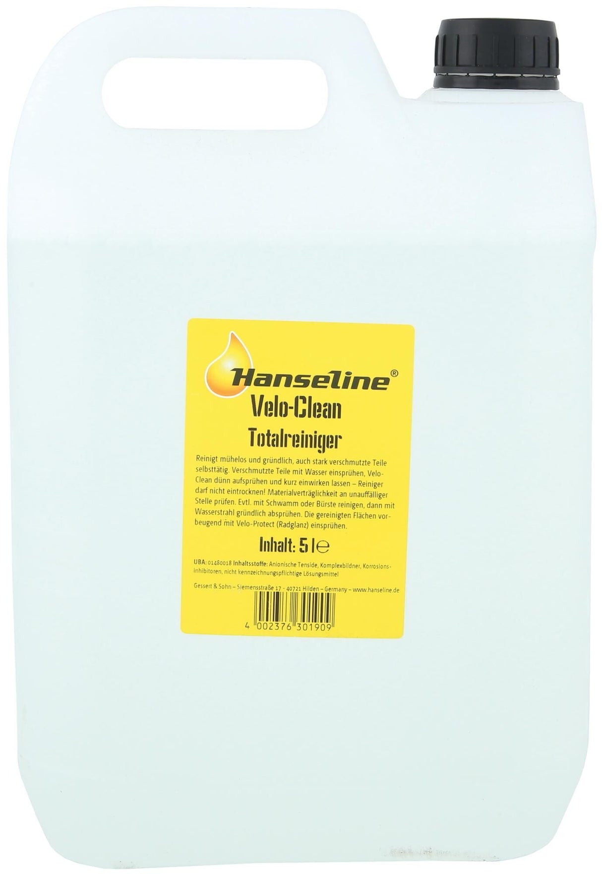 Hanseline fietsreiniger velo clean bike cleaner velo clean 5l