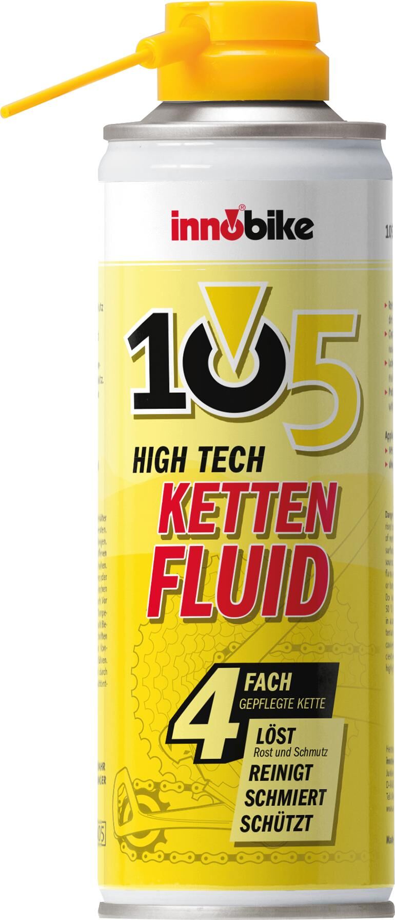Innobike kettingspray 105 high tech kettenfluid chain spray 105 high tech chain fl. 300ml